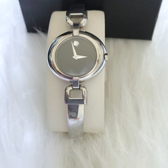Movado Silver Sapphire Crystal watch. main image 5
